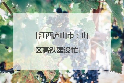江西庐山市：山区高铁建设忙