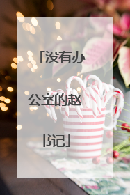 没有办公室的赵书记