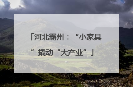 河北霸州：“小家具”撬动“大产业”