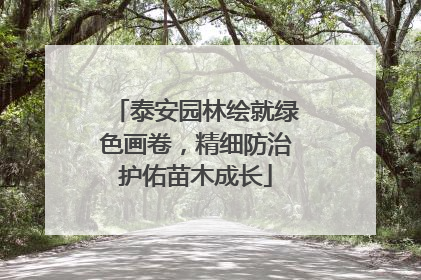 泰安园林绘就绿色画卷，精细防治护佑苗木成长