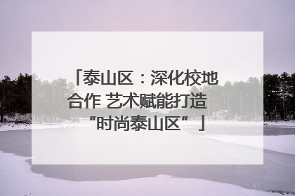泰山区：深化校地合作 艺术赋能打造“时尚泰山区”