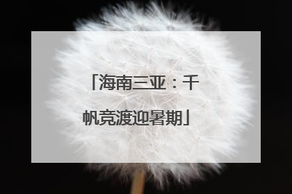 海南三亚：千帆竞渡迎暑期