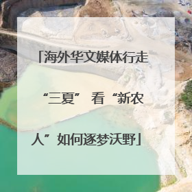 海外华文媒体行走“三夏” 看“新农人”如何逐梦沃野