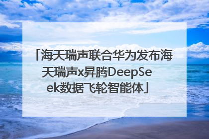 海天瑞声联合华为发布海天瑞声x昇腾DeepSeek数据飞轮智能体