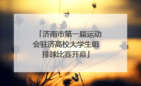 济南市第一届运动会驻济高校大学生组排球比赛开幕