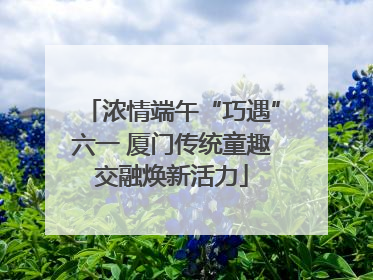 浓情端午“巧遇”六一 厦门传统童趣交融焕新活力