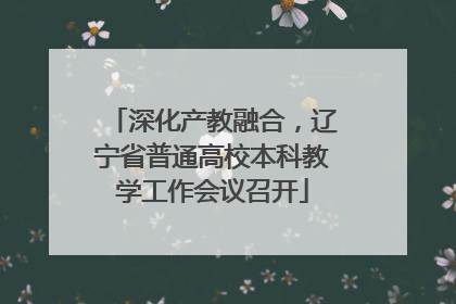 深化产教融合，辽宁省普通高校本科教学工作会议召开