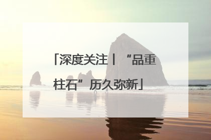 深度关注丨“品重柱石”历久弥新