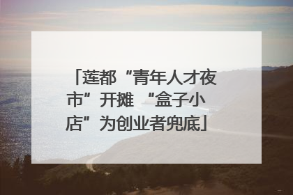 莲都“青年人才夜市”开摊 “盒子小店”为创业者兜底