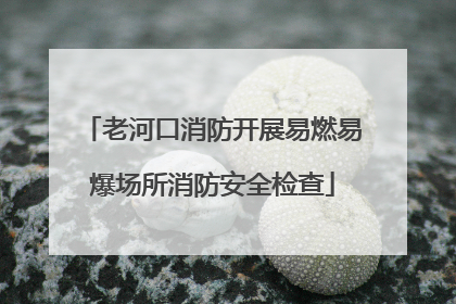 老河口消防开展易燃易爆场所消防安全检查