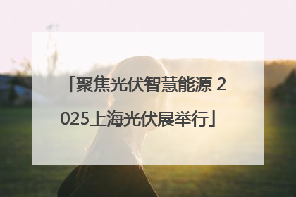 聚焦光伏智慧能源 2025上海光伏展举行