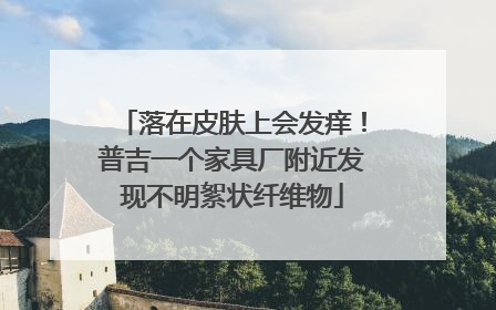 落在皮肤上会发痒！普吉一个家具厂附近发现不明絮状纤维物