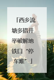 西乡流塘多措并举破解地铁口“停车难”
