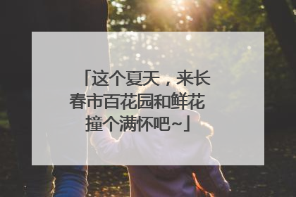 这个夏天，来长春市百花园和鲜花撞个满怀吧~