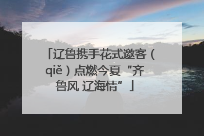 辽鲁携手花式邀客（qiě）点燃今夏“齐鲁风 辽海情”