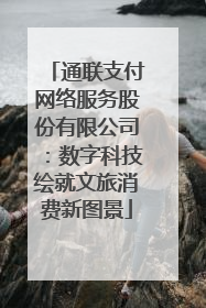 通联支付网络服务股份有限公司：数字科技绘就文旅消费新图景