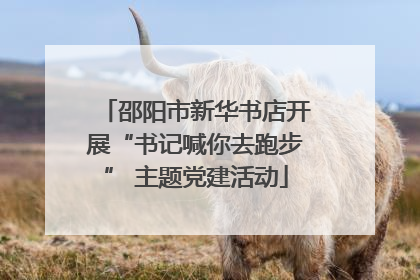 邵阳市新华书店开展“书记喊你去跑步” 主题党建活动