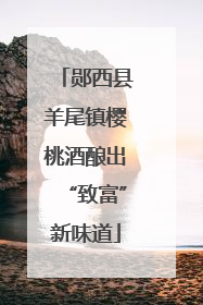 郧西县羊尾镇樱桃酒酿出“致富”新味道