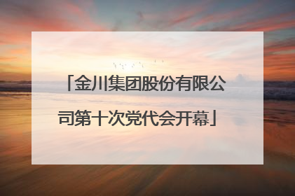 金川集团股份有限公司第十次党代会开幕