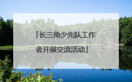 长三角少先队工作者开展交流活动