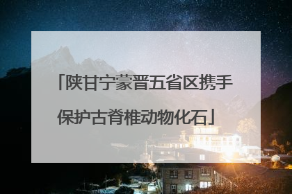 陕甘宁蒙晋五省区携手保护古脊椎动物化石