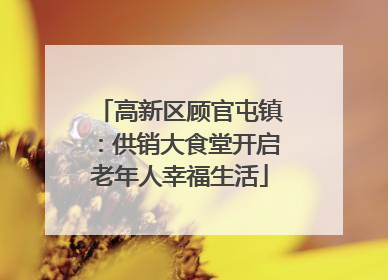 高新区顾官屯镇：供销大食堂开启老年人幸福生活