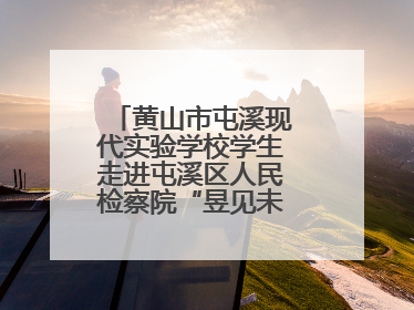 黄山市屯溪现代实验学校学生走进屯溪区人民检察院“昱见未来”青少年法治教育宣传基地