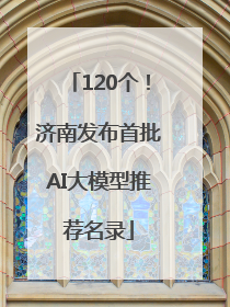 120个！济南发布首批AI大模型推荐名录