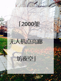 2000架无人机点亮廊坊夜空
