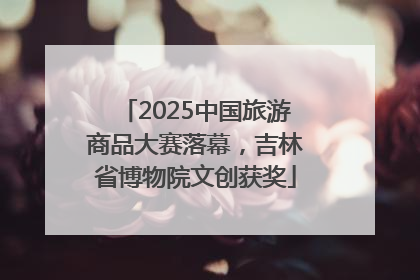 2025中国旅游商品大赛落幕，吉林省博物院文创获奖
