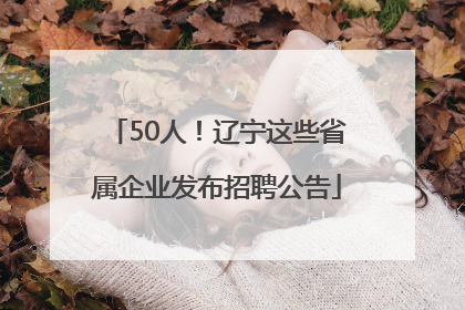 50人！辽宁这些省属企业发布招聘公告