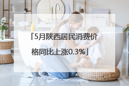 5月陕西居民消费价格同比上涨0.3%