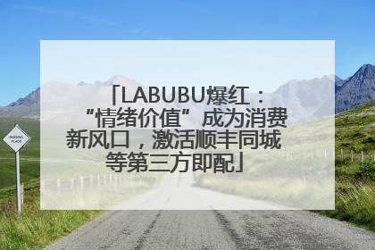 LABUBU爆红：“情绪价值”成为消费新风口，激活顺丰同城等第三方即配