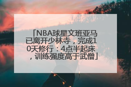 NBA球星文班亚马已离开少林寺，完成10天修行：4点半起床，训练强度高于武僧