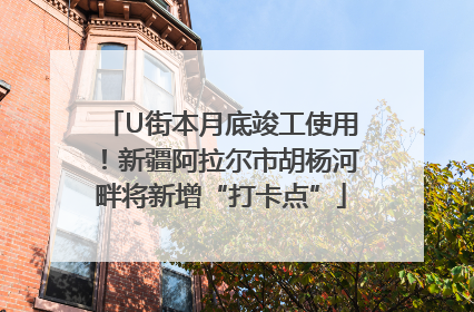 U街本月底竣工使用！新疆阿拉尔市胡杨河畔将新增“打卡点”